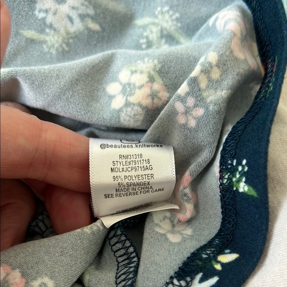 Knit Works Girls Floral Print Super Soft and stretchy Dress Size M-10/12 - Picture 6 of 6